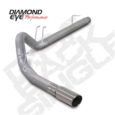 Diamond Eye K4360A 4" Filter Back Single Side Aluminized Exhaust System for 2008-2010 Ford 6.4L Powerstroke