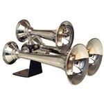 Kleinn Automotive Air Horns 500 Triple Train Horn Set Chrome Plated ABS