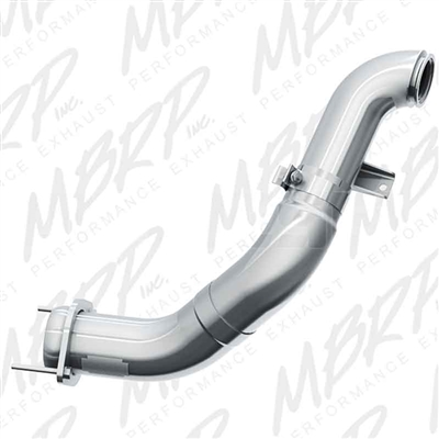 MBRP FAL459 4" Aluminized Turbo Down Pipe for 2011-2015 Ford 6.7L Powerstroke