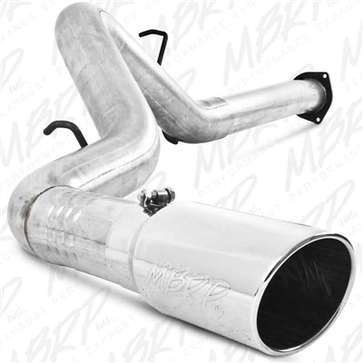 MBRP S6026AL 4" DPF Filter Back Single Side Aluminized Exhaust for 2007-2010 GM 6.6L Duramax LMM