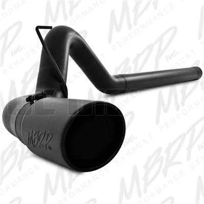 MBRP S6130BLK 4" DPF Filter Back Single Side Black Coated Aluminized Exhaust for 2010-2012 Dodge 6.7L Cummins
