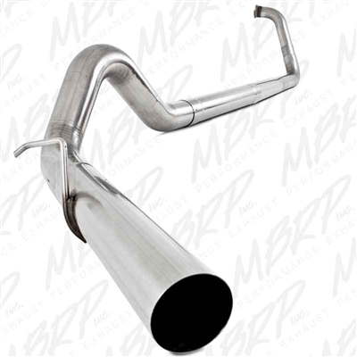 MBRP S6212SLM 4" Turbo Back Single Side Stainless T409 Exhaust for 2003-2007 Ford 6.0L Powerstroke