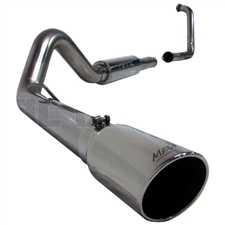 MBRP S6216409 4" Turbo Back Single Side Stainless T409 Exhaust for 2003-2005 Ford 6.0L Powerstroke