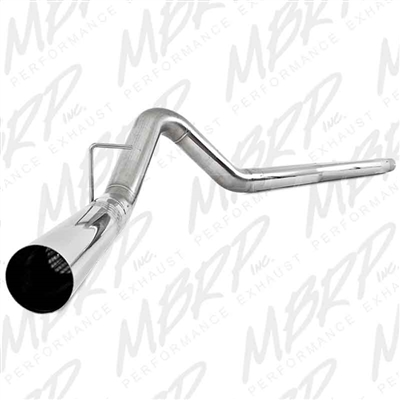 MBRP S6242SLM 4" DPF Filter Back Single Side Stainless T409 Exhaust for 2008-2010 Ford 6.4L Powerstroke