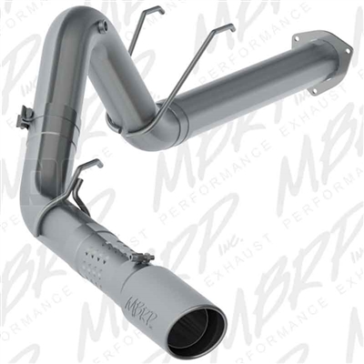 MBRP S6289AL 4" DPF Filter Back Single Side Aluminized Exhaust for 2017-2018 Ford 6.7L Powerstroke