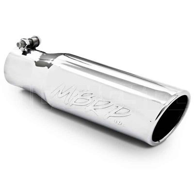 MBRP T5113 3.5" Rolled Edge Angle Cut Stainless T304 Exhaust Tip