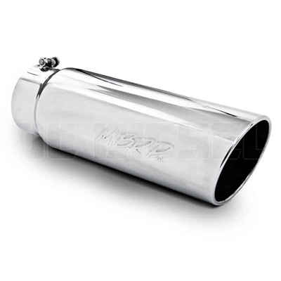 MBRP T5125 6" Rolled Edge Angle Cut Stainless T304 Exhaust Tip
