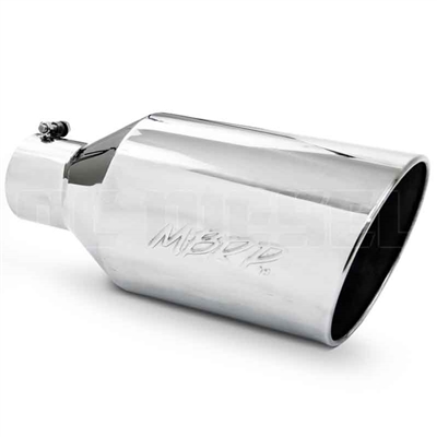 MBRP T5128 8" Rolled Edge Angle Cut Stainless T304 Exhaust Tip