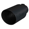 MBRP T5129BLK 8" Rolled Edge Angle Cut Black Coated Sainless T409 Exhaust Tip