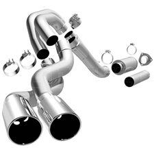 MagnaFlow 16915 4" Filter Back MagnaFlow XL Series Dual Exhaust System for 2007-2010 GM 6.6L Duramax LMM