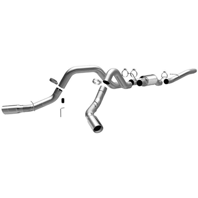 MagnaFlow 16964 4" Cat Back MagnaFlow Series Dual Exhaust System for 2006-2007 GM 6.6L Duramax LLY, LBZ