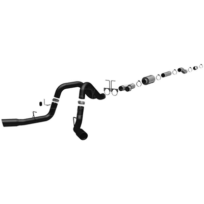 MagnaFlow 17019 4" Cat Back Black Series Dual Exhaust System for 1999-2003 Ford 7.3L Powerstroke
