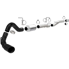 MagnaFlow 17035 4" Cat Back Black Series Single Exhaust System for 2001-2007 GM 6.6L Duramax LB7, LLY, LBZ