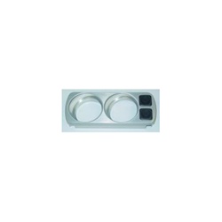 PPE Diesel 1480030 Brushed Aluminum Overhead Gauge Mount W/O Switch 2001-2010 GM 6.6L Duramax