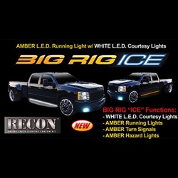 Recon 26413X Running Light Amber 48 inch Big Rig Ice with White Courtesy