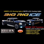 Recon 26414X Running Light Amber 60 inch Big Rig Ice with White Courtesy