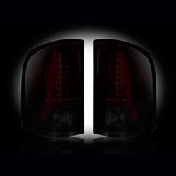 Recon 264175RBK Tail Light Red Smoked 2007-2012 Chevy Silverado, GMC Sierra