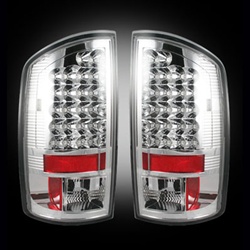 Recon 264179CL Tail Light Clear 2007-2009 Dodge Ram