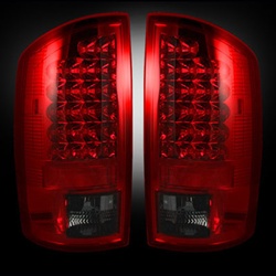 Recon 264179RBK Tail Light Red Smoked 2007-2009 Dodge Ram