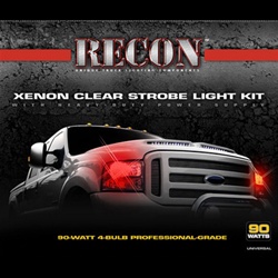 Recon 26419RD Strobe Light Kit Red 90-Watt