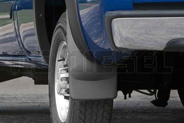 WeatherTech 120005 Rear MudFlaps for 2001-2007 GM 6.6L Duramax LB7, LLY, LBZ