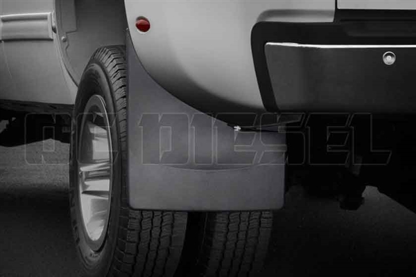 WeatherTech 120025 Rear MudFlaps for 2007-2014 GM 6.6L Duramax LMM, LML