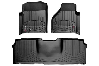 WeatherTech 440041-440123 Black FloorLiner Set for 2006-2009 Dodge 5.9L, 6.7L Cummins