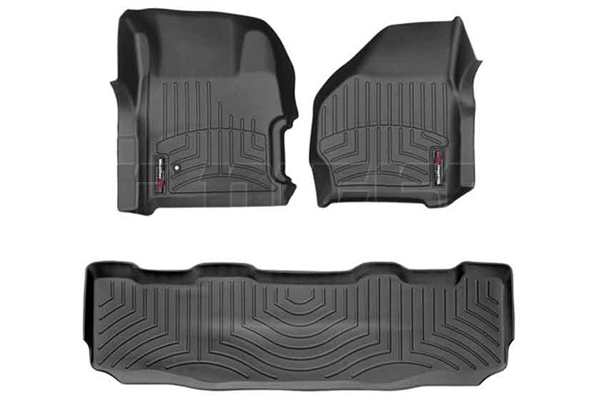 WeatherTech 441251-440022 Black FloorLiner Set for 1999-2007 Ford 7.3L, 6.0L Powerstroke