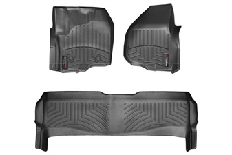 WeatherTech 444331-443052 Black FloorLiner Set for 2012-2016 Ford 6.7L Powerstroke