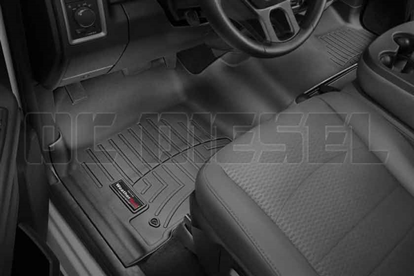 WeatherTech 444771 Black Front FloorLiner for 2012-2017 Dodge 6.7L Cummins