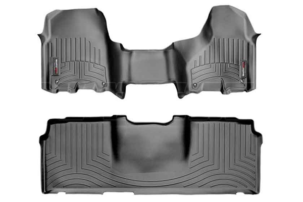 WeatherTech 444771-440123 Black FloorLiner Set for 2012-2017 Dodge 6.7L Cummins