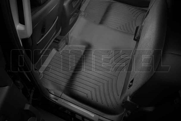 WeatherTech 445422 Black Rear FloorLiner for 2014-2017 GM 6.6L Duramax LML, LP5