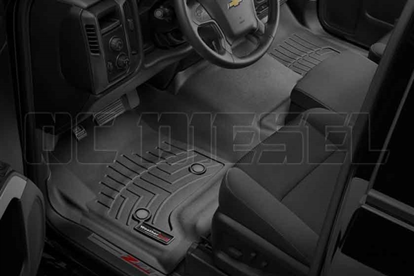 WeatherTech 445431 Black Front FloorLiner for 2014-2017 GM 6.6L Duramax LML, LP5