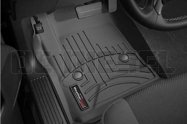 WeatherTech 445441 Black Front FloorLiner for 2014-2017 GM 6.6L Duramax LML, LP5