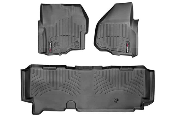 WeatherTech 445841-443053 Black FloorLiner Set for 2012-2016 Ford 6.7L Powerstroke