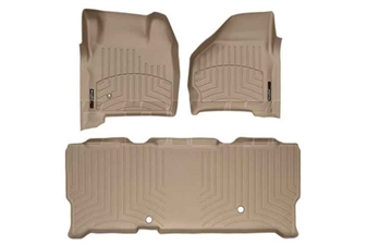 WeatherTech 45002-1-3 Tan FloorLiner Set for 1999-2007 Ford 7.3L, 6.0L Powerstroke