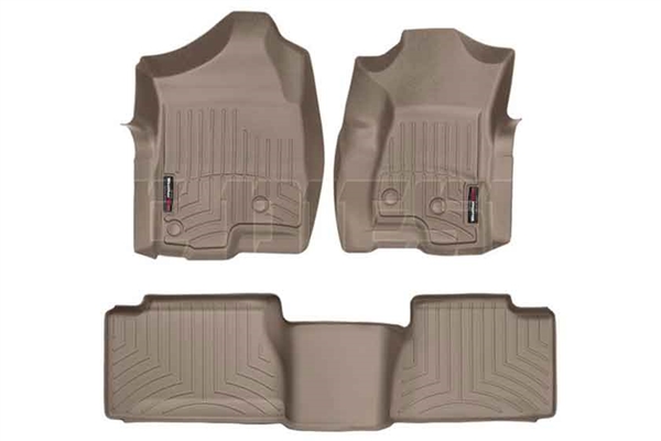 WeatherTech 45003-1-4 Tan FloorLiner Set for 2001-2007 GM 6.6L Duramax LB7, LLY, LBZ