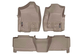 WeatherTech 450031-450612 Tan FloorLiner Set for 2001-2003 GM 6.6L Duramax LB7