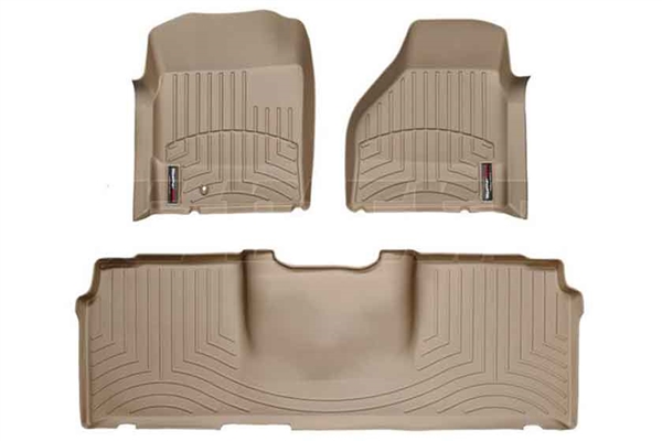 WeatherTech 450041-450123 Tan FloorLiner Set for 2006-2009 Dodge 5.9L, 6.7L Cummins