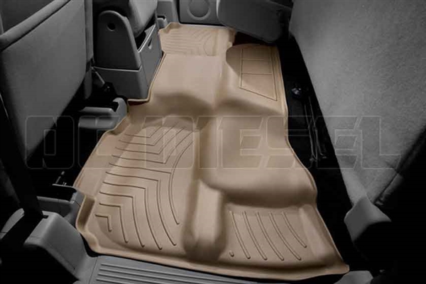 WeatherTech 450669 Tan Rear FloorLiner for 2007-2013 GM 6.6L Duramax LMM, LML