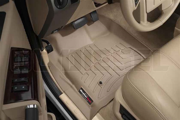 WeatherTech 451201 Tan Front FloorLiner for 2008-2010 Ford 6.4L Powerstroke