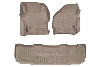 WeatherTech 451251-450022 Tan FloorLiner Set for 1999-2007 Ford 7.3L, 6.0L Powerstroke