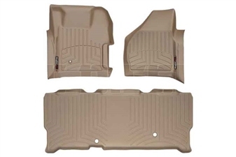 WeatherTech 451261-450023 Tan FloorLiner Set for 2008-2010 Ford 6.4L Powerstroke