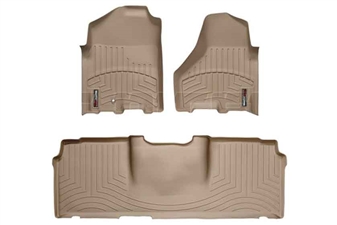 WeatherTech 452161-450123 Tan FloorLiner Set for 2010-2012 Dodge 6.7LCummins