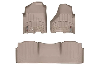 WeatherTech 452161-454772 Tan FloorLiner Set for 2010-2012 Dodge 6.7LCummins