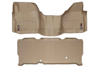 WeatherTech 452931-450023 Tan FloorLiner Set for 2008-2010 Ford 6.4L Powerstroke