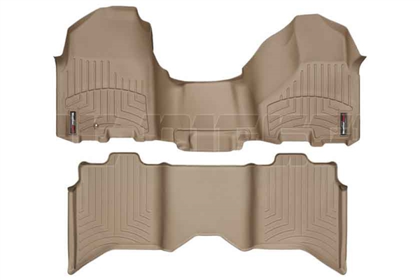 WeatherTech 453281-452163 Tan FloorLiner Set for 2010-2012 Dodge 6.7LCummins