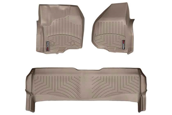 WeatherTech 454331-453052 Tan Front FloorLiner for 2012-2016 Ford 6.7L Powerstroke