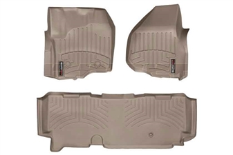 WeatherTech 454331-453053 Tan FloorLiner Set for 2012-2016 Ford 6.7L Powerstroke