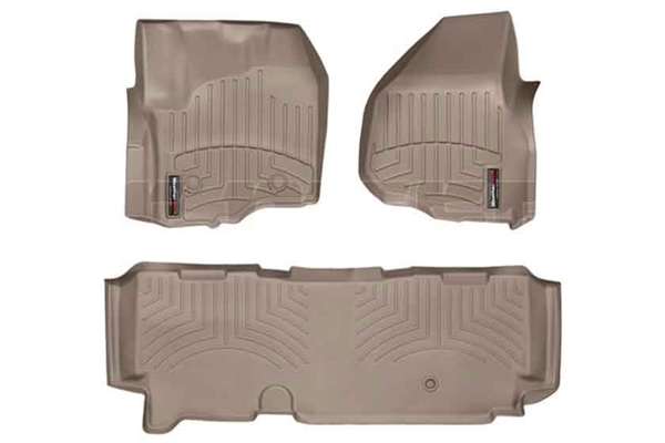 WeatherTech 454331-453053 Tan FloorLiner Set for 2012-2016 Ford 6.7L Powerstroke